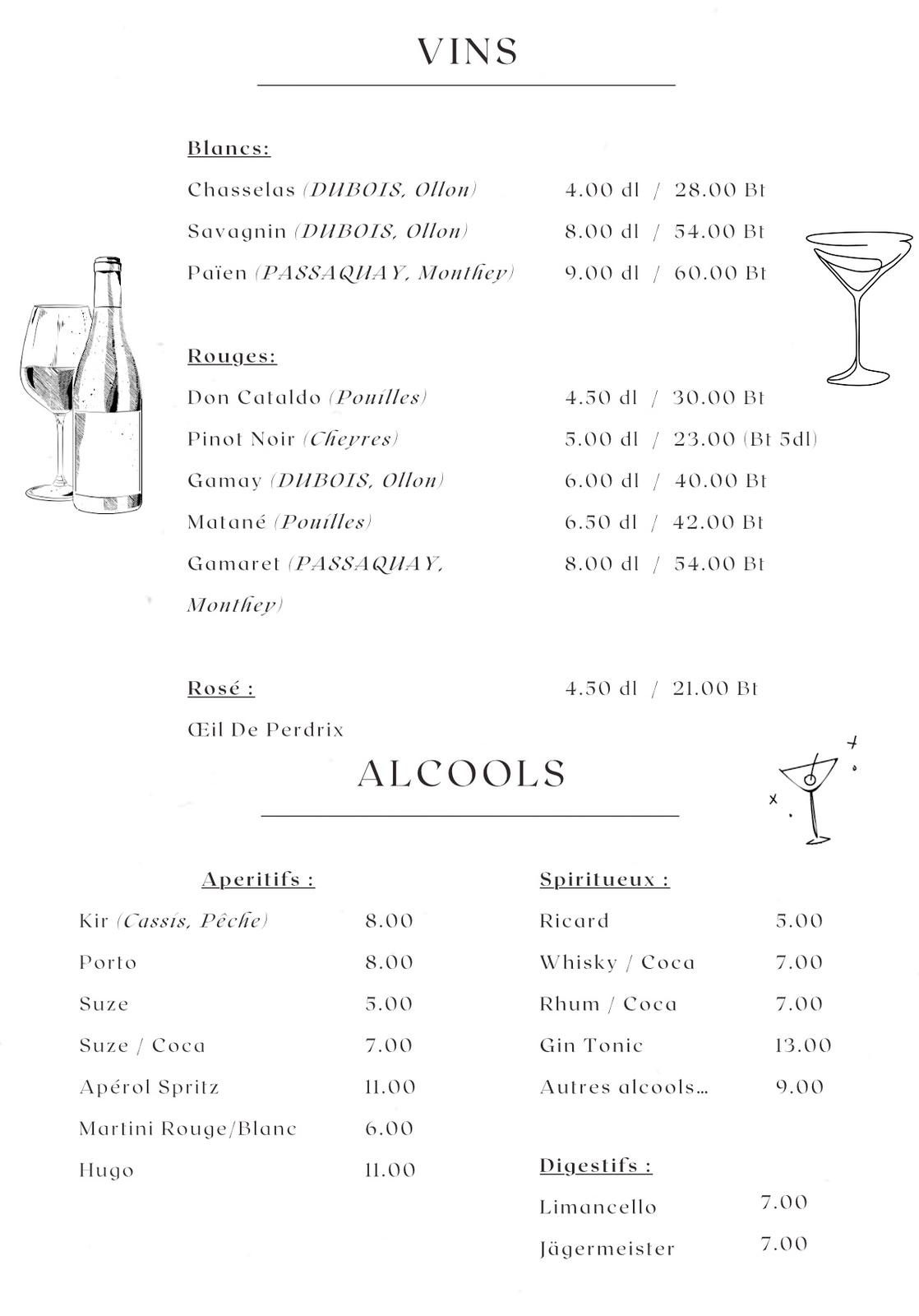 Carte Café du Marché page 3