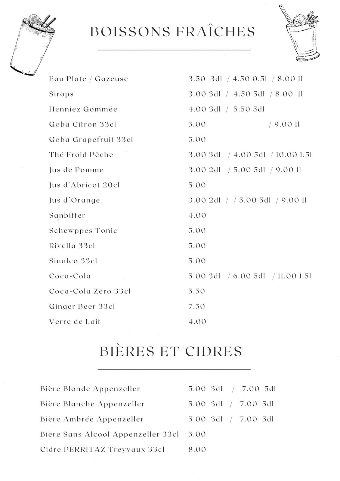 Carte Café du Marché page 4