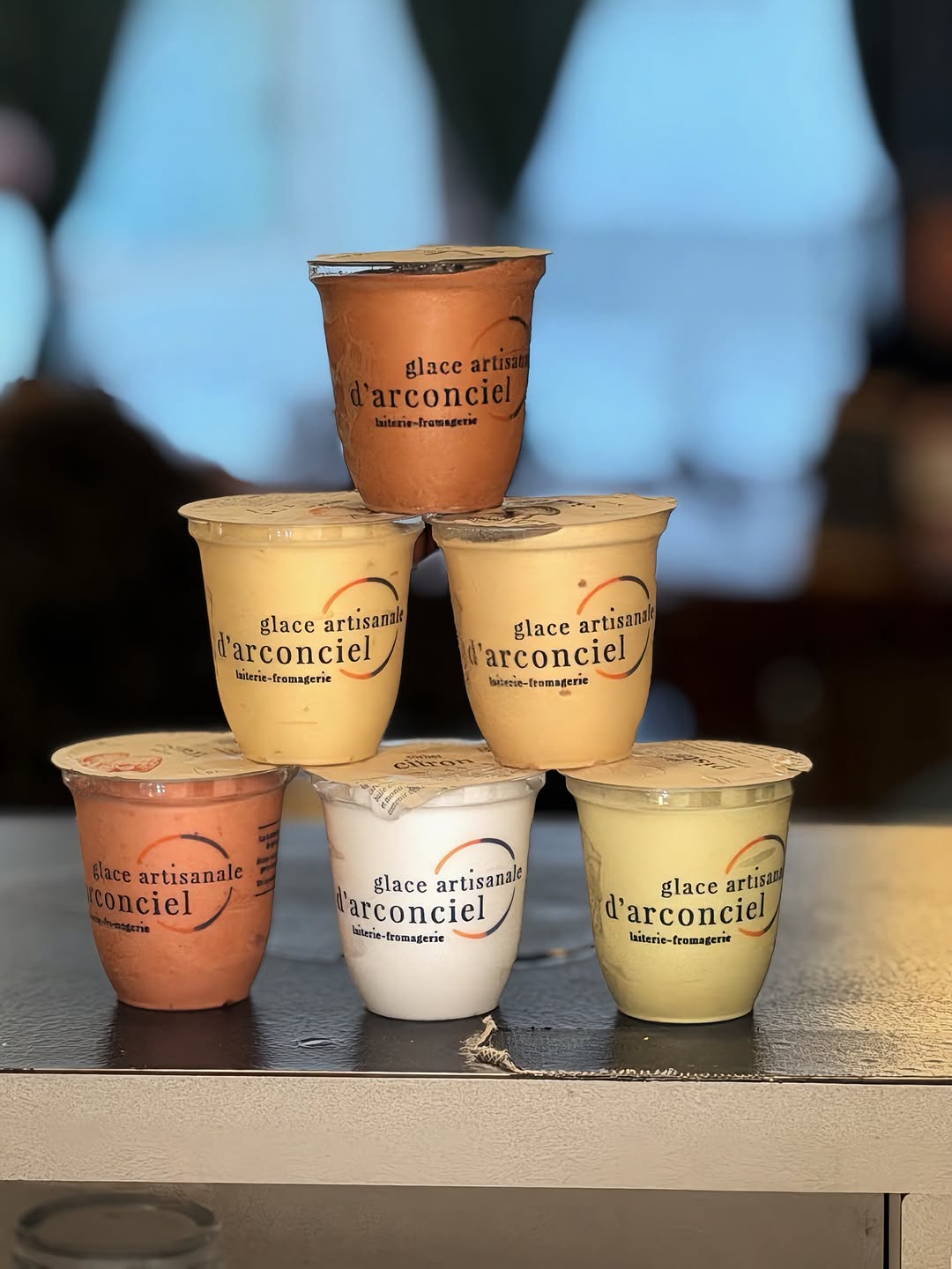 Glaces artisanales au Café du Marché